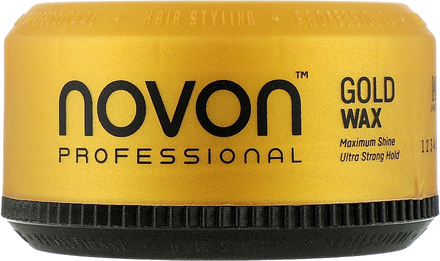 Помада для волосся ультрасильної фіксації - Novon Professional Gold Wax Ultra Strong Hold — фото N3