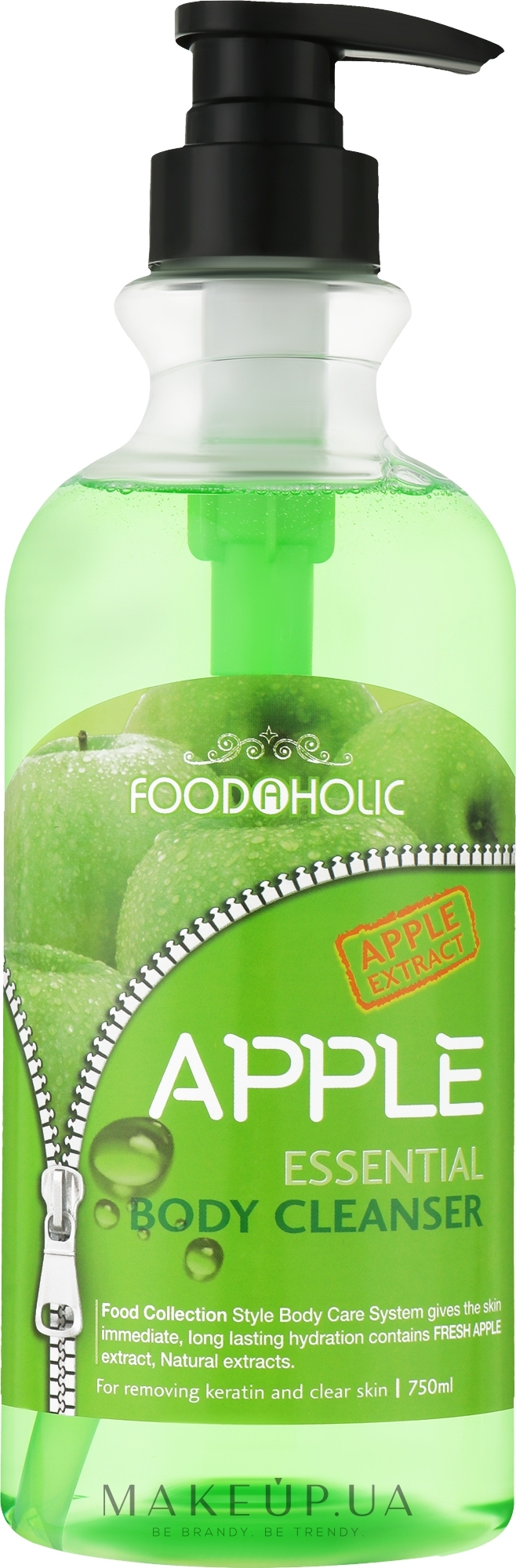 Гель для душу з екстрактом яблука - Food a Holic Essential Body Cleanser Apple — фото 750ml