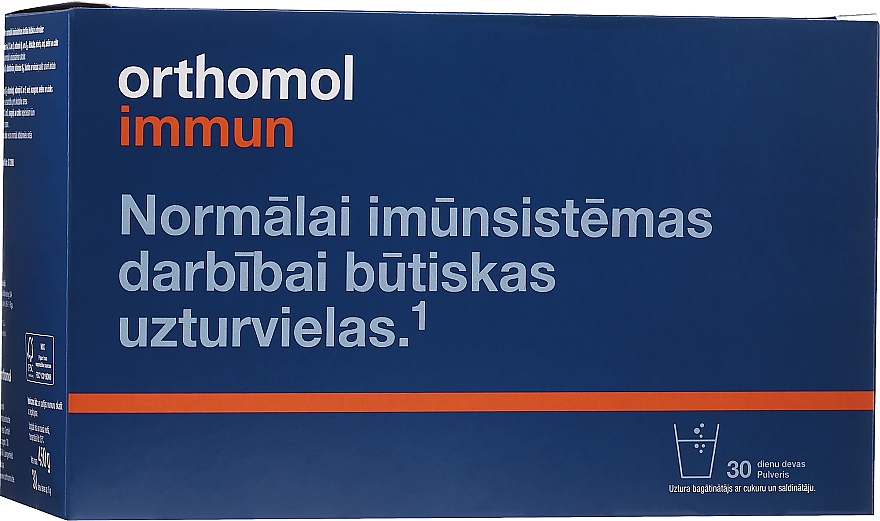 Вітамінний комплекс для профілактики й зміцнення імунної системи, порошок - Orthomol Immun — фото N1