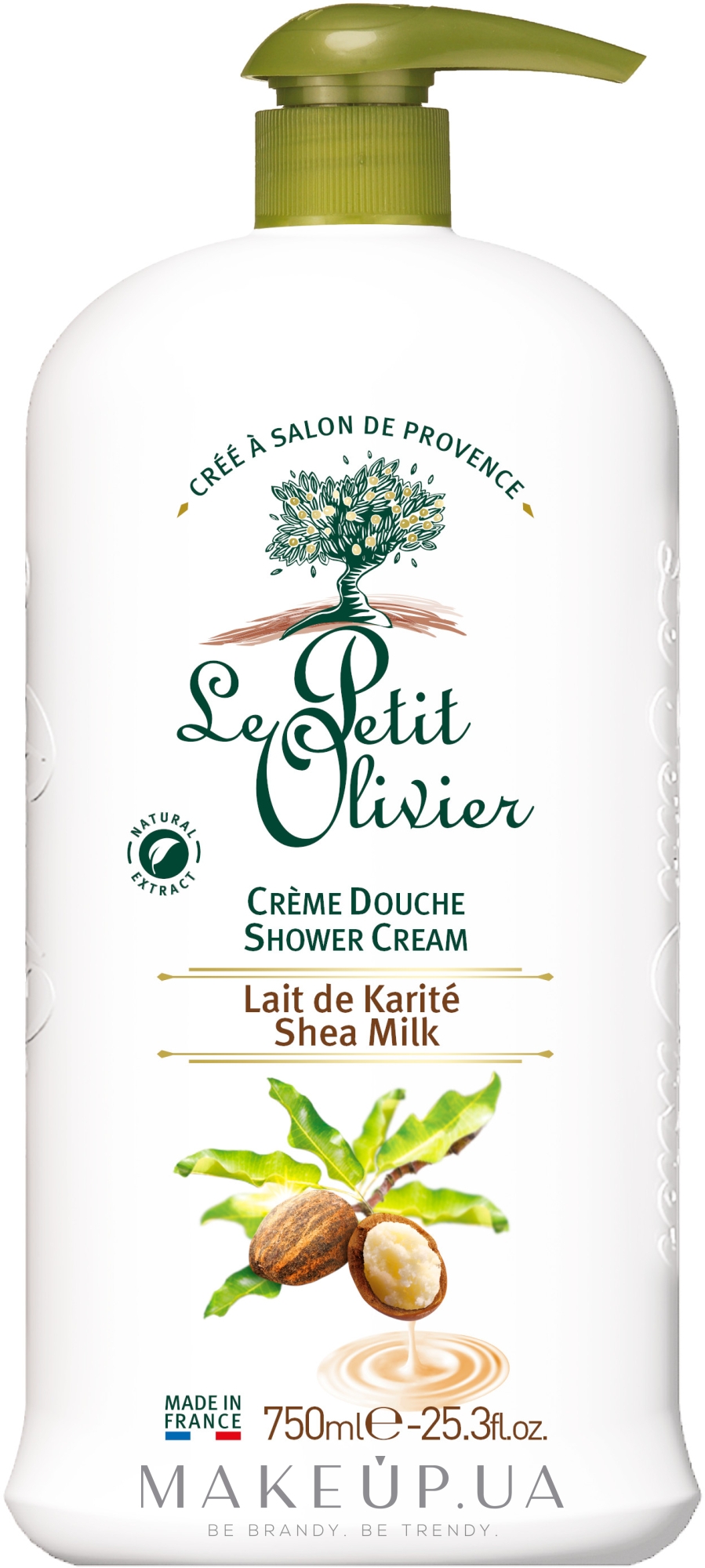 Крем для душу "Каріте Молоко" - Le Petit Olivier Extra Gentle Shower Creams — фото 750ml