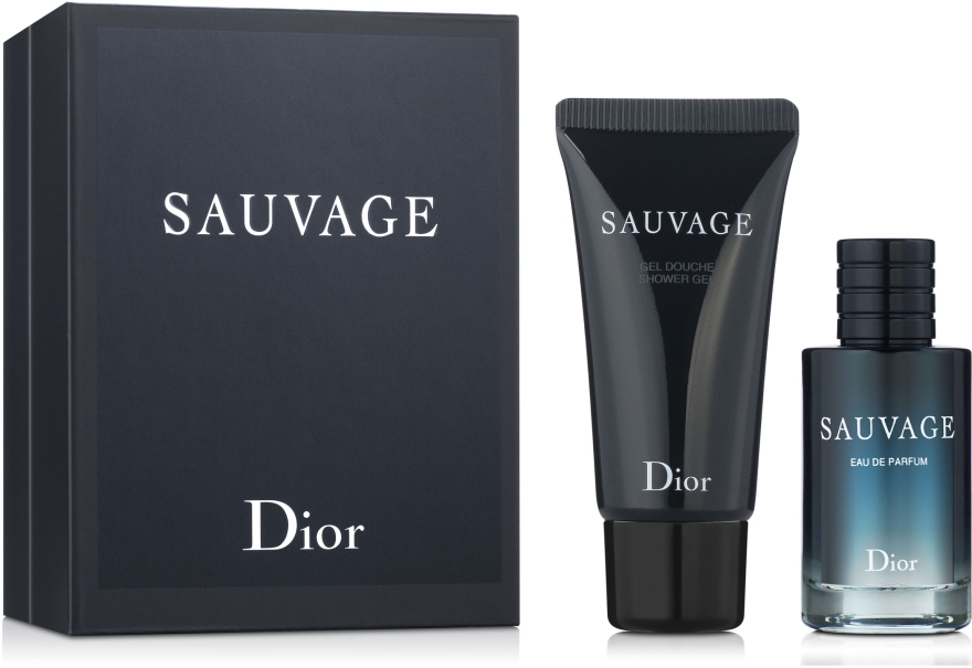 Dior Sauvage - Набор (edt/10ml + sh/gel/20ml)