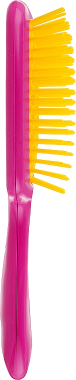 Расческа для волос, розовая с желтым - Janeke Superbrush Small — фото N3
