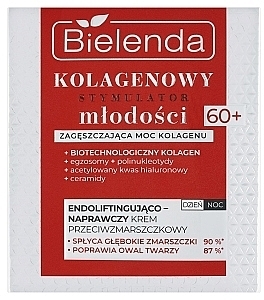 Підтягувальний і відновлювальний крем проти зморщок - Bielenda Collagen Youth Stimulator Cream 60+ — фото N2