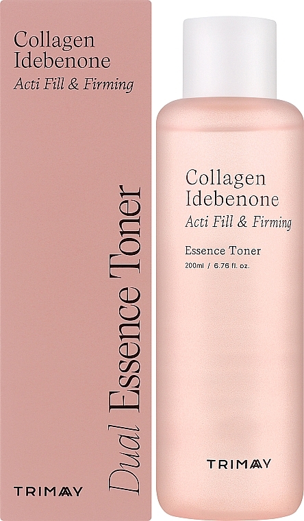 Укрепляющий тонер-эссенция с коллагеном - Trimay Collagen Idebenone Acti Fill & Firming Dual Essence Toner — фото N2