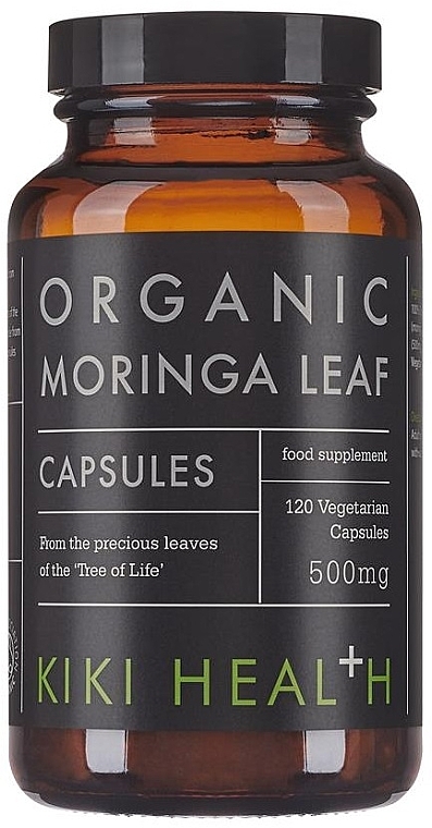 Харчова добавка "Органічний лист моринги" - Kiki Health Organic Moringa Leaf — фото N1