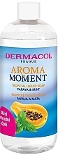 Рідке мило "Папая та м'ята" - Dermacol Aroma Moment Tropical Liquid Soap (змінний блок) — фото N1