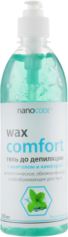 Гель до депиляции с ментолом и камфорой - NanoCode Wax Comfort Gel — фото N5