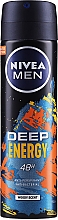 Духи, Парфюмерия, косметика Дезодорант-спрей для мужчин - NIVEA MEN Deep Energy 48H Anti-Perspirant