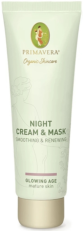Разглаживающяя и обновляющяя крем-маска - Primavera Glowing Age Smoothing & Renewing Night Cream & Mask — фото N2