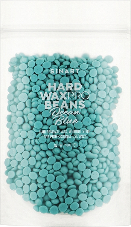 Віск для депіляції у гранулах "Синій океан" - Sinart Hard Wax Pro Beans Ocean Blue