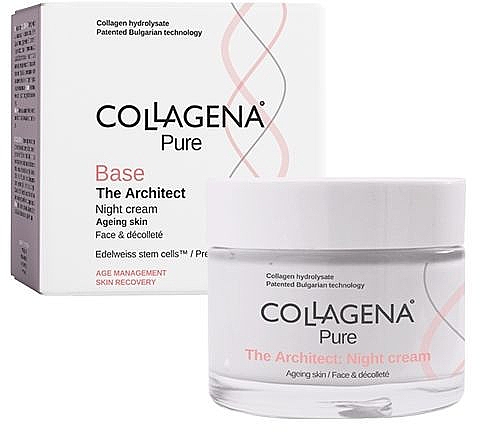 Нічний крем для обличчя - Collagena Pure Base The Architect Night Cream — фото N1