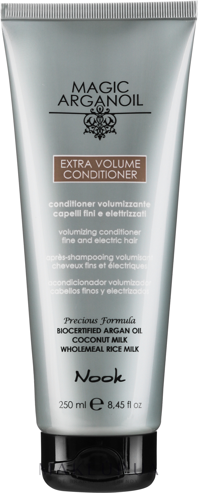 Кондиціонер для об'єму тонкого і ослабленого волосся - Nook Magic Arganoil Extra Volume Conditioner — фото 250ml