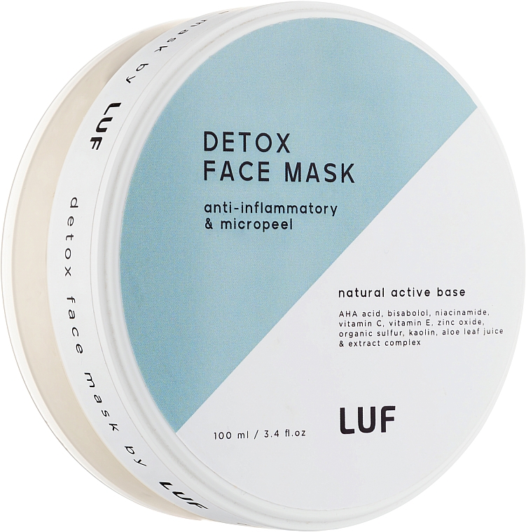 Детокс-маска для лица с микро-отшелушивающим эффектом - Luff Detox Face Mask 