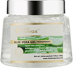 Натуральный гель Алоэ Вера для волос и кожи (прозрачный) - Khadi Organique Aloevera Gel (Transparent) — фото N1