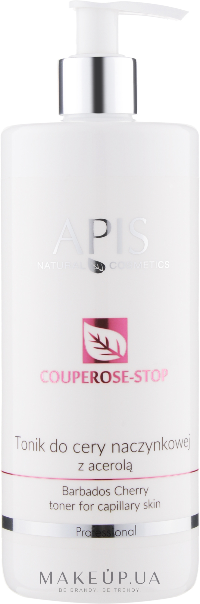Мягкий тоник с экстрактом ацеролы от купероза - Apis Professional Couperose-Stop Barbados Cherry Tonner — фото 500ml