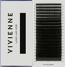 Парфумерія, косметика Накладні вії "Elite", чорні, 20 ліній (mix, 0,1, D, (6-14)) - Vivienne