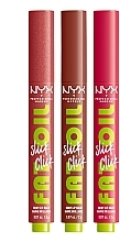 Набір для макияжа губ - NYX Professional Makeup Fat Oil Slick Click Shiny Lip Balm Trio (3xlipbalm/2g) — фото N4