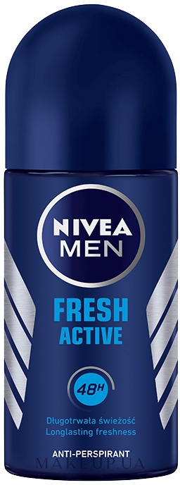 Дезодорант кульковий антиперспірант - NIVEA MEN Fresh Active Antiperspirant Deodorant Roll-on — фото 50ml