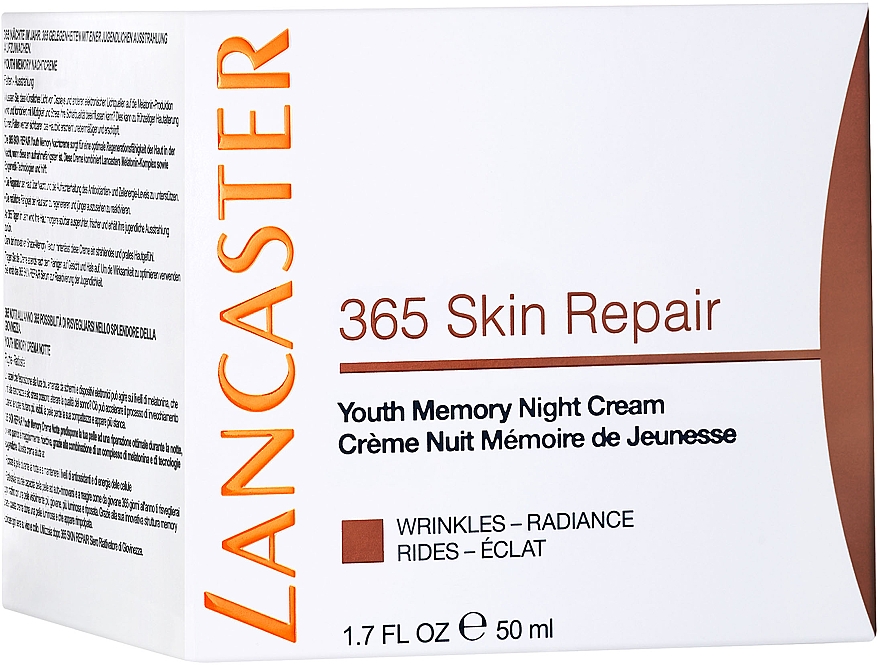 Нічний крем для обличчя - Lancaster 365 Skin Repair Youth Memory Night Cream — фото N4
