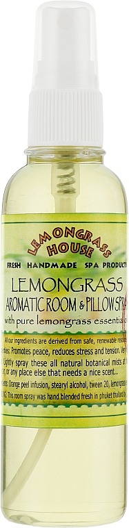 Ароматический спрей для дома "Лемонграсс" - Lemongrass House Thailemongrass Aromaticroom Spray — фото N1