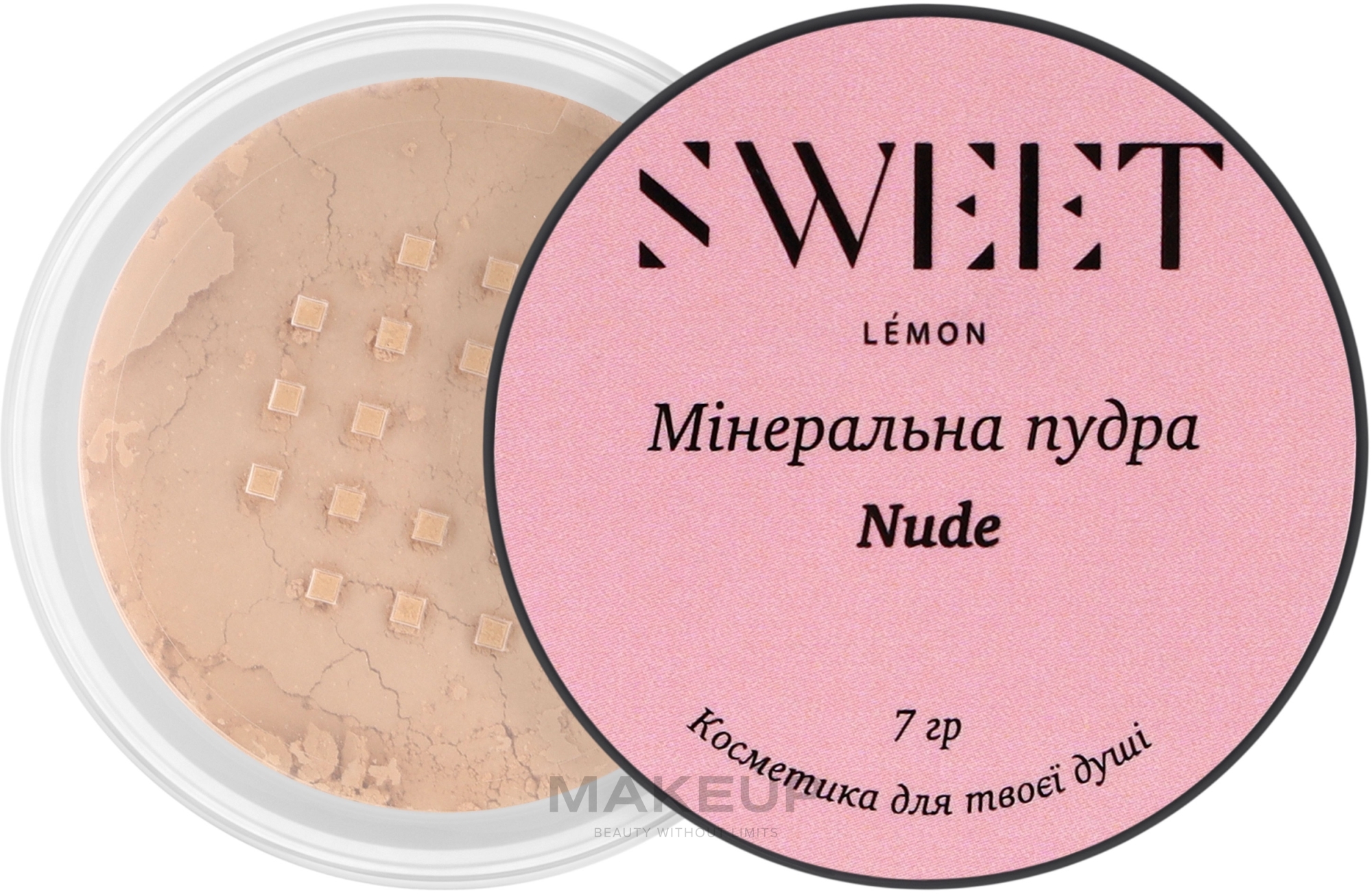 Мінеральна пудра для обличчя - Sweet Lemon — фото Nude