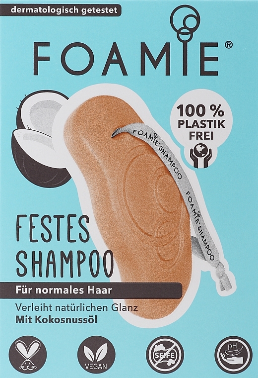 Твердий шампунь для волосся - Foamie Shake Your Coconuts Shampoo Bar