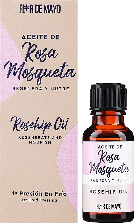 Натуральное масло шиповника - Flor De Mayo Natural Oil Rosa Mosqueta — фото N2