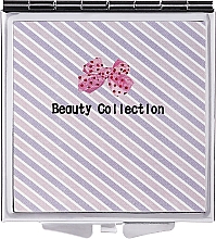 Парфумерія, косметика Дзеркальце кишенькове 85604, 6 см, у смужку - Top Choice Beauty Collection Mirror