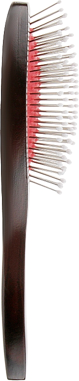 Дерев'яна масажна щітка для волосся, 00146, овальна - Eurostil Oval Brush Medium — фото N2