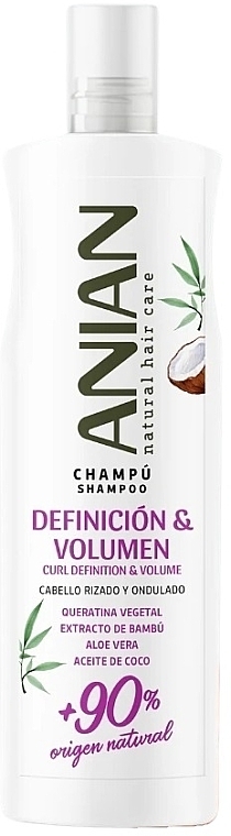 Шампунь для волосся - Anian Natural Definition & Volume Shampoo — фото N1