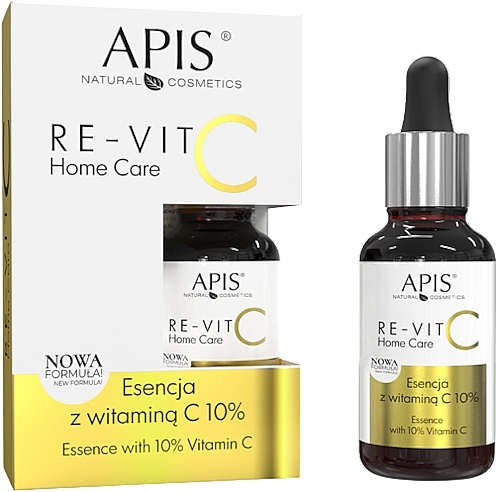 Есенція для обличчя з 10% вітаміном С - APIS Professional Re-Vit C Home Care Essence With 10% Vitamin C