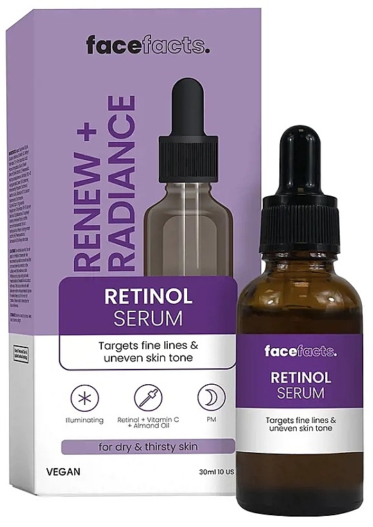 Сыворотка для лица с ретинолом - Face Facts Renew & Radiance Retinol Serum — фото N1
