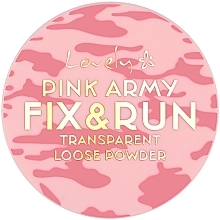 Духи, Парфюмерия, косметика Прозрачная рассыпчатая пудра - Lovely Pink Army Fix & Run Transparent Loose Powder