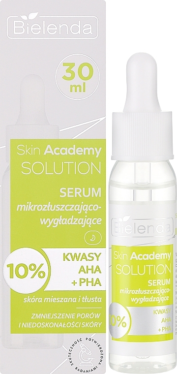 Сироватка для мікровідлущування та розгладження шкіри - Bielenda Skin Academy Solution Serum — фото N2