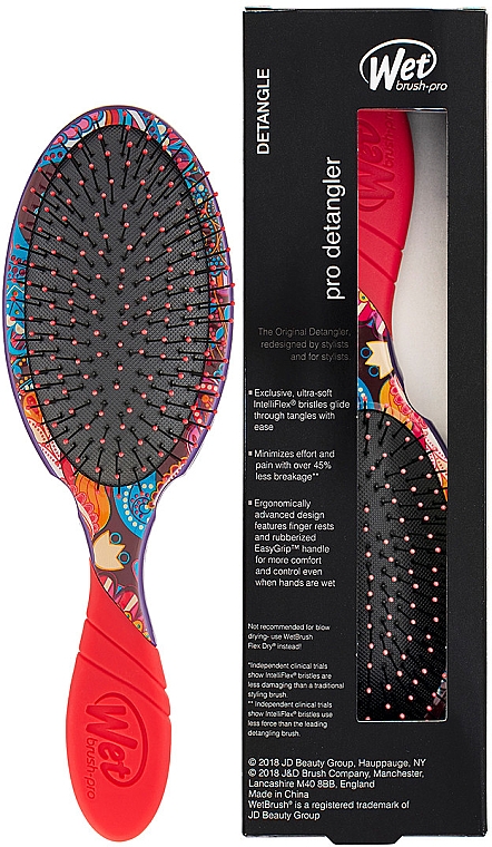 Расческа для волос - Wet Brush Pro Detangler Free Sixty Paisley — фото N2