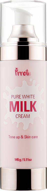 Зволожувальний крем для освітлення обличчя на основі молочних протеїнів - Prreti Pure White Milk Cream — фото N4