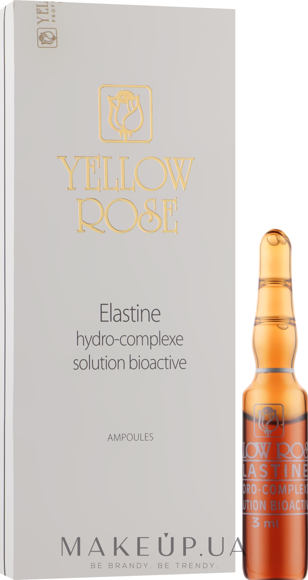 Сыворотка биоактивная с морским эластином - Yellow Rose Elastine Hydro-Complexe Solution Bio-Active Ampoules — фото 12x3ml