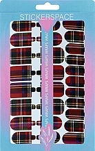 Дизайнерські наклейки для нігтів "Tartan" - StickersSpace — фото N1
