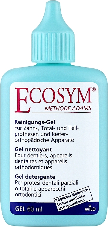 Гель для щоденного очищення зубних протезів та ортодонтичних апаратів - Dr. Wild Ecosym — фото N1