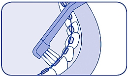 Монопучковая зубная щетка "Single CS 708", синяя - Curaprox CS 708 Implant — фото N3