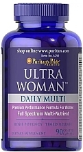 Парфумерія, косметика Мультивітамінна та мінеральна формула для жінок - Puritan's Pride Ultra Woman Daily Multi Iron Free Timed Release