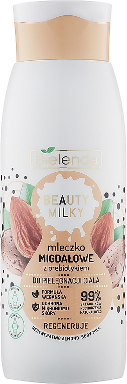 Молочко для тела - Bielenda Beauty Milky Regenerating Almond Body Milk
