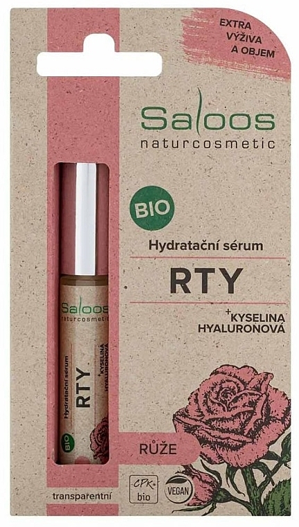 Увлажняющая сыворотка для губ "Роза" - Saloos Bio Moisturizing Lip Serum Rose — фото N1