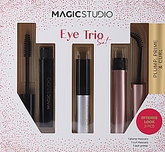 Набір - Magic Studio Eye Trio Set Plump, Prime, Curl (mascara/2x2.8ml + primer/3/.8ml) — фото N1