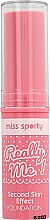 Духи, Парфюмерия, косметика Тональный стик для лица - Miss Sporty Really Me Second Skin Foundation