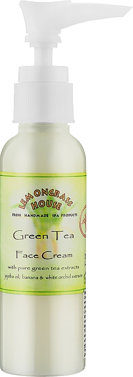 Крем для обличчя "Зелений чай" з дозатором  - Lemongrass House Green Tea Face Cream — фото N3