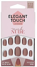 Парфумерія, косметика Накладні нігті - Elegant Touch Mink Nude False Nails