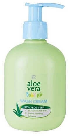 Дитячий очищувальний крем з 30% алое вера - LR Health & Beauty Aloe Vera Baby Wash Cream — фото N1
