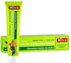 Духи, Парфюмерия, косметика Зубная паста с мятой и имбирем - Milva Wild Mint & Ginger Toothpaste