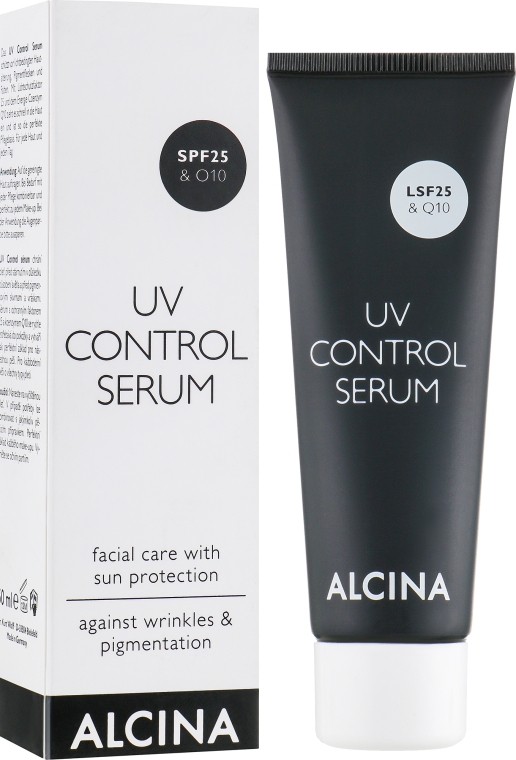 Сироватка для обличчя - Alcina UV Control з SPF 25 і Q10 Serum — фото N1